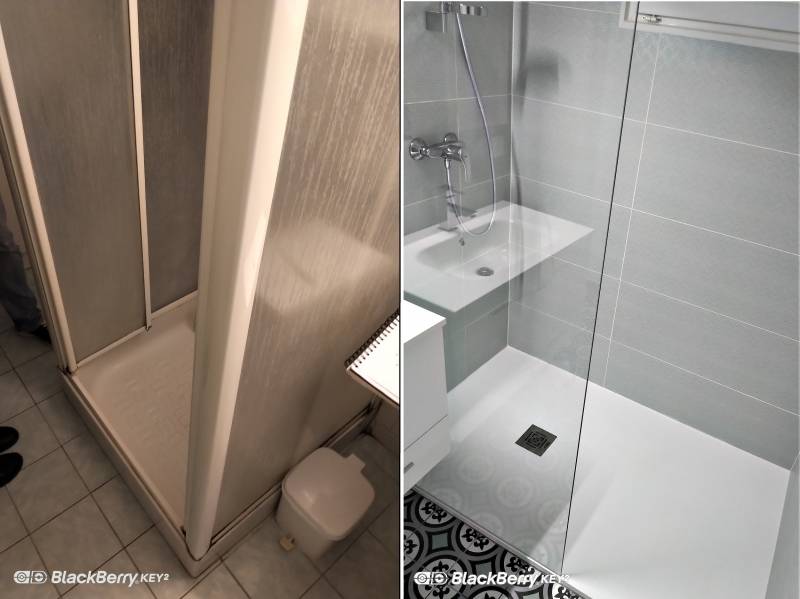 cabine de douche, douche a l'italienne